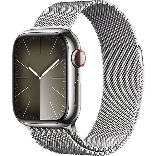 Apple Watch Series 9 GPS 41mm - Cellular - Aço Inoxidável Prateado | Bracelete Milanese Prateado