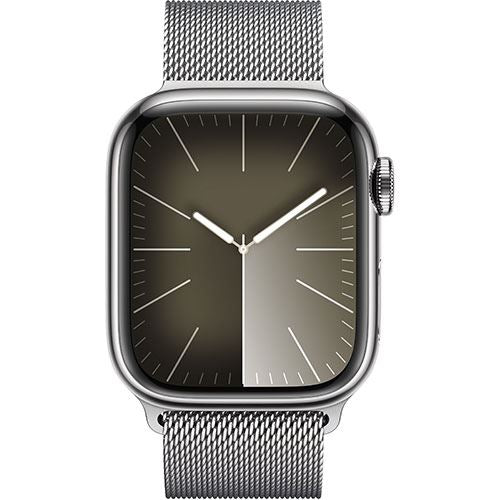 Apple Watch Series 9 GPS 41mm - Cellular - Aço Inoxidável Prateado | Bracelete Milanese Prateado - Image 2