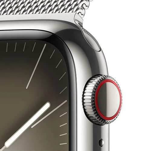 Apple Watch Series 9 GPS 41mm - Cellular - Aço Inoxidável Prateado | Bracelete Milanese Prateado - Image 5