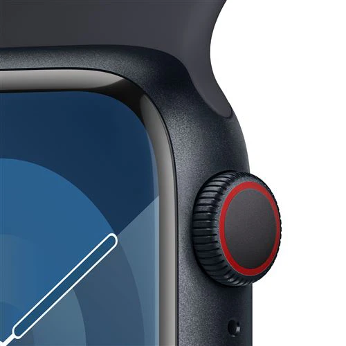Apple Watch Series 9 GPS 41mm - Cellular - Alumínio Meia-noite | Bracelete Desportiva Meia-noite - S/M - Image 3