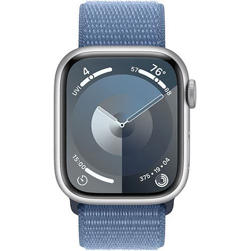 Apple Watch Series 9 GPS 41mm - Cellular - Alumínio Prateado | Bracelete Loop Azul - Image 2