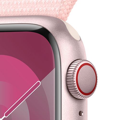 Apple Watch Series 9 GPS 41mm - Cellular - Alumínio Rosa | Bracelete Loop Rosa - Image 3