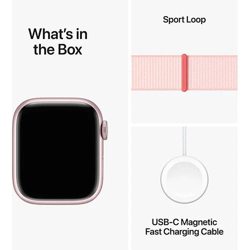 Apple Watch Series 9 GPS 41mm - Cellular - Alumínio Rosa | Bracelete Loop Rosa - Image 6