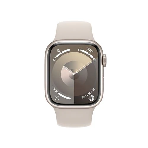 Apple Watch Series 9 GPS 41mm - Alumínio Luz das estrelas | Bracelete Desportiva Luz das estrelas - M/L - Image 2