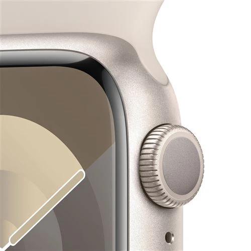 Apple Watch Series 9 GPS 41mm - Alumínio Luz das estrelas | Bracelete Desportiva Luz das estrelas - M/L - Image 3