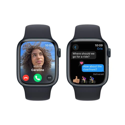 Apple Watch Series 9 GPS 41mm - Alumínio Meia-noite | Bracelete Desportiva Meia-noite - S/M - Image 4