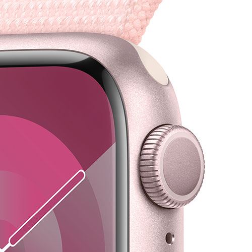 Apple Watch Series 9 GPS 41mm - Alumínio Rosa | Bracelete Loop Rosa - Image 3