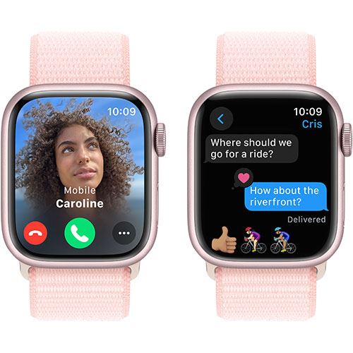 Apple Watch Series 9 GPS 41mm - Alumínio Rosa | Bracelete Loop Rosa - Image 4