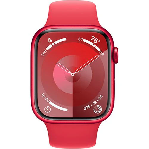 Apple Watch Series 9 GPS 45mm - Alumínio (Product) Red | Bracelete Desportiva (Product) Red - M/L - Image 2