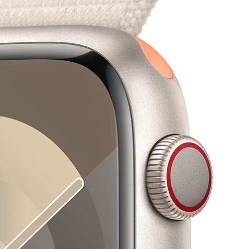 Apple Watch Series 9 GPS 45mm - Cellular - Alumínio Luz das Estrelas | Bracelete Loop Luz das Estrelas - Image 3