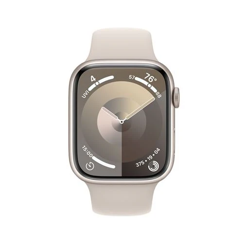 Apple Watch Series 9 GPS 45mm - Alumínio Luz das estrelas | Bracelete Desportiva Luz das estrelas - S/M - Image 2
