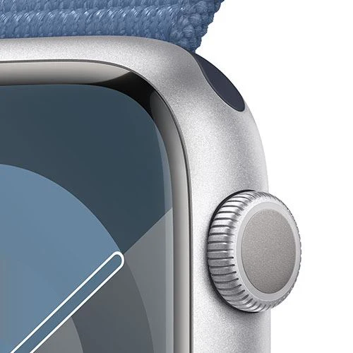 Apple Watch Series 9 GPS 45mm - Alumínio Prateado | Bracelete Loop Azul - Image 3