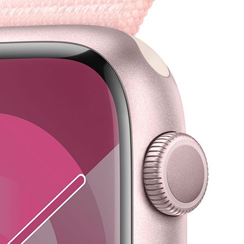 Apple Watch Series 9 GPS 45mm - Alumínio Rosa | Bracelete Loop Rosa - Image 3