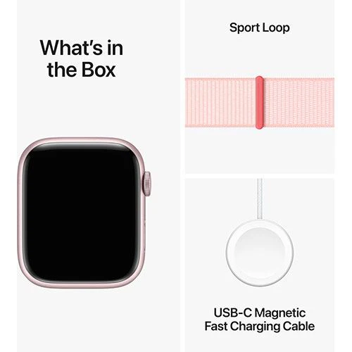 Apple Watch Series 9 GPS 45mm - Alumínio Rosa | Bracelete Loop Rosa - Image 6