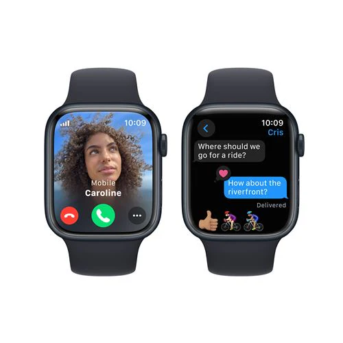Apple Watch Series 9 GPS 45mm - Cellular - Alumínio Meia-noite | Bracelete Desportiva Meia-noite - S/M - Image 4