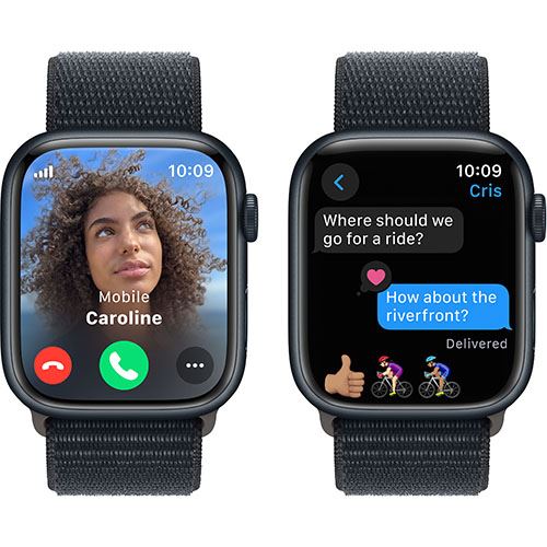 Apple Watch Series 9 GPS 45mm - Cellular - Alumínio Meia-Noite | Bracelete Loop Meia-Noite - Image 4