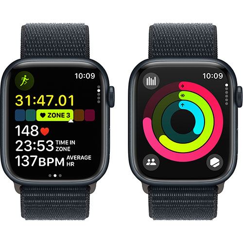 Apple Watch Series 9 GPS 45mm - Cellular - Alumínio Meia-Noite | Bracelete Loop Meia-Noite - Image 5