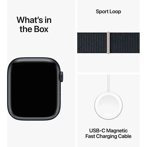 Apple Watch Series 9 GPS 45mm - Cellular - Alumínio Meia-Noite | Bracelete Loop Meia-Noite - Image 6