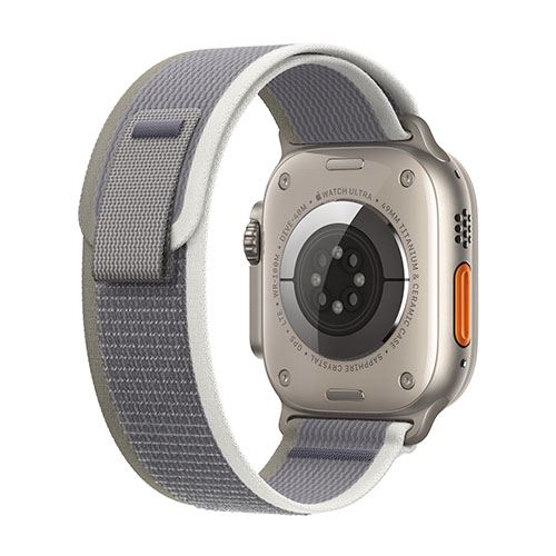 Apple Watch Ultra 2 GPS 49mm - Cellular - Titânio | Bracelete Loop Trail - Verde | Cinzento - S/M - Image 3