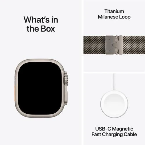 Apple Watch Ultra 2 GPS 49mm - Cellular - Titânio Natural | Bracelete Loop Alpine Bronze - S - Image 9