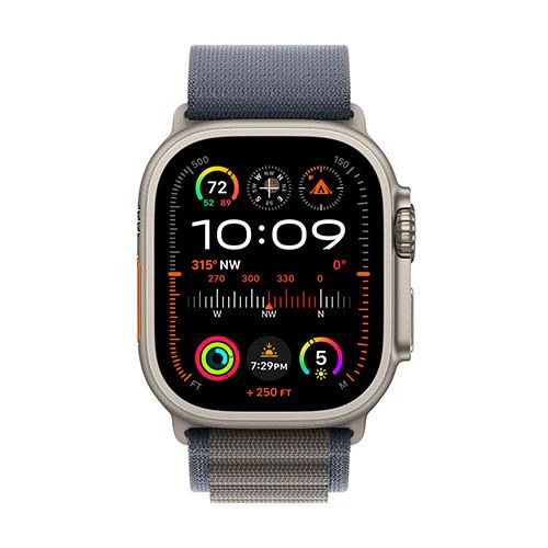 Apple Watch Ultra 2 GPS 49mm - Cellular - Titânio | Bracelete Loop Alpine - Azul - L - Image 2