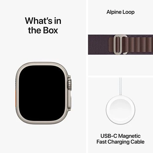 Apple Watch Ultra 2 GPS 49mm - Cellular - Titânio | Bracelete Loop Alpine - Índigo - S - Image 4