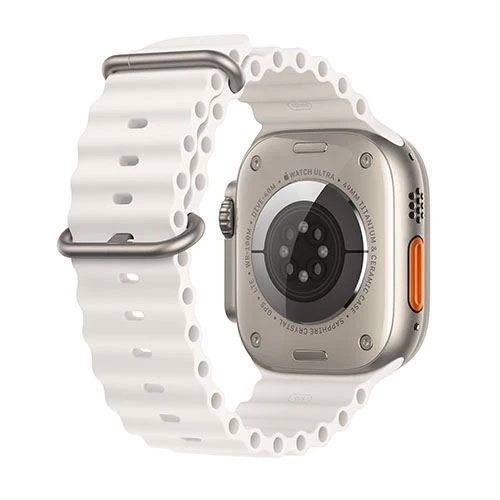 Apple Watch Ultra 2 GPS 49mm - Cellular - Titânio | Bracelete Ocean Band - Branca - Image 3