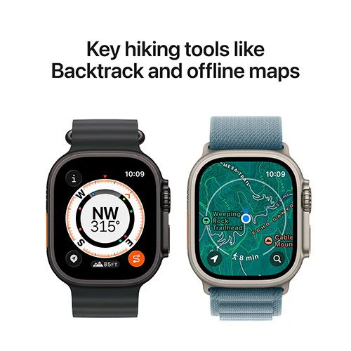 Apple Watch Ultra 3 Cellular - 49mm - Titânio natural | Band - Azul-âncora - Image 6