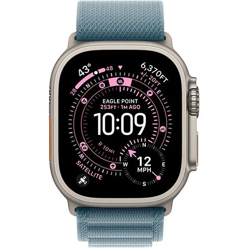 Apple Watch Ultra 3 Cellular - 49mm - Titânio natural | Loop - Azul-claro - S - Image 2