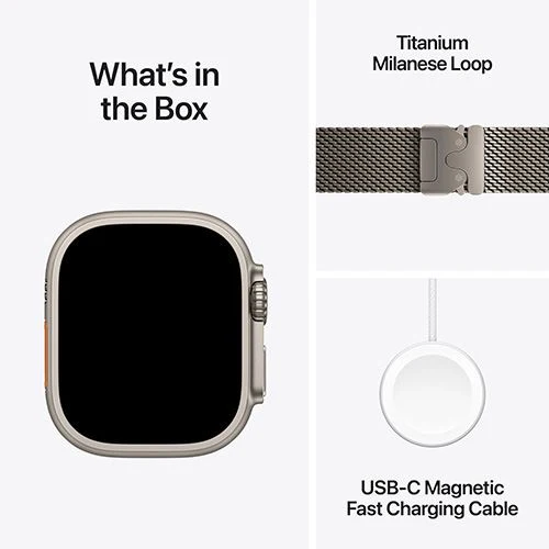 Apple Watch Ultra 3 Cellular - 49mm - Titânio preto | Loop - Preto/Carvão - S/M - Image 8