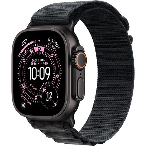 Apple Watch Ultra 3 Cellular - 49mm - Titânio preto | Loop - Preto - S