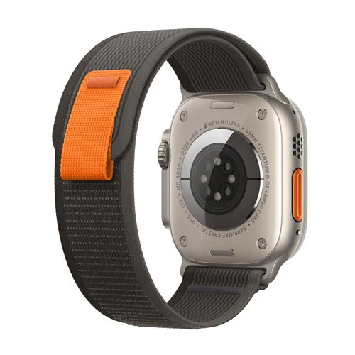 Apple Watch Ultra GPS 49mm - Cellular - Titânio Natural | Bracelete Black/Gray Trail Loop - S/M - Image 3
