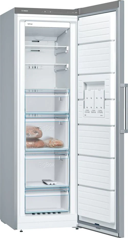 Arca Congeladora Vertical Bosch GSN36VI3P | 186x60x65 cm | 242 L | F | Inox