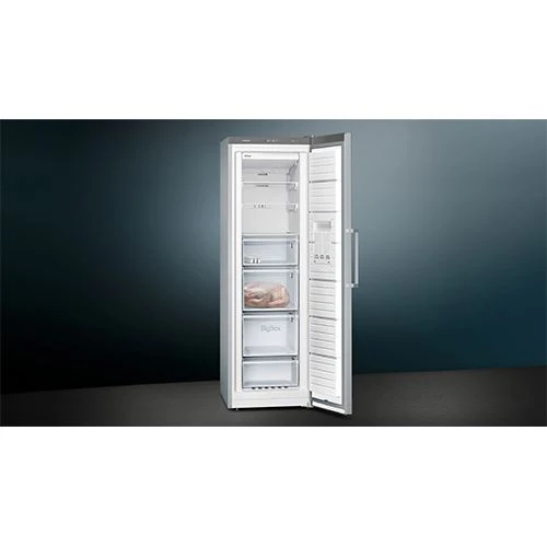 Arca Congeladora Vertical Siemens GS36NVIEP iQ300 | 186x60x65 cm | 242 L | E | Aço antidedadas - Image 2
