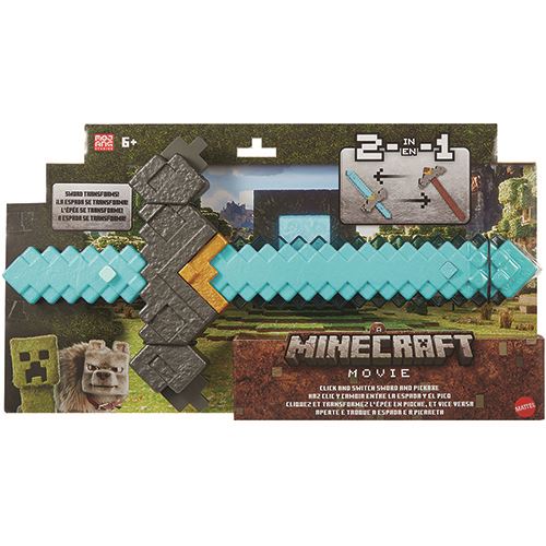 Arma de Ataque Minecraft Movie Feature Roleplay - 2 em 1 - Mattel - Image 4