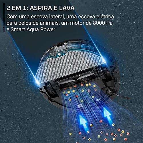 Aspirador Robot com Mopa Rowenta RR8865E0 X-Plorer Serie 275 | 120 min | Preto - Image 3