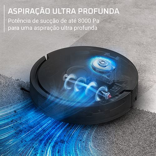 Aspirador Robot com Mopa Rowenta RR8985E0 X-Plorer Serie 375+ | 120 min | Preto