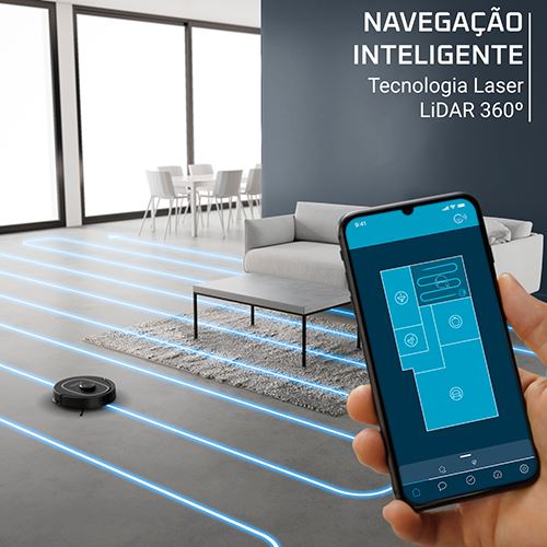 Aspirador Robot com Mopa Rowenta RR8985E0 X-Plorer Serie 375+ | 120 min | Preto - Image 6