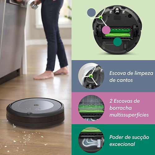 Aspirador Robot iRobot Roomba i5+ + Descarga Automática de Sujidade Clean Base - Image 9