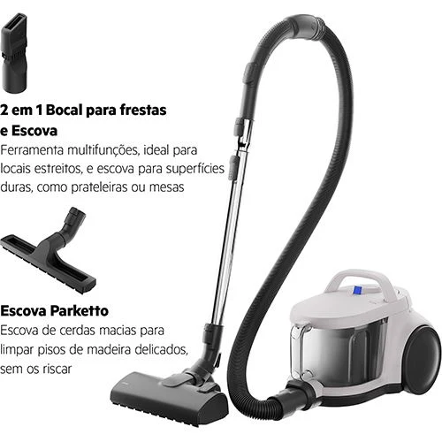 Aspirador sem Saco AEG AL51C2SW | 2 L | 1000 W - Branco - Image 2