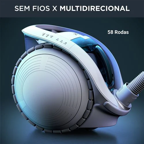 Aspirador Sem Saco Rowenta X-Ô Trenó Sem Fios IX7767EA | 69 dB | Capacidade 1L - Outlet - Grade B - Image 6