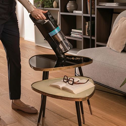 Aspirador Vertical Hoover HF1P10PX 011 HF1 Plus Pet Flexi | 14,8 V | 45 Min. | Preto | Azul turquesa - Image 10