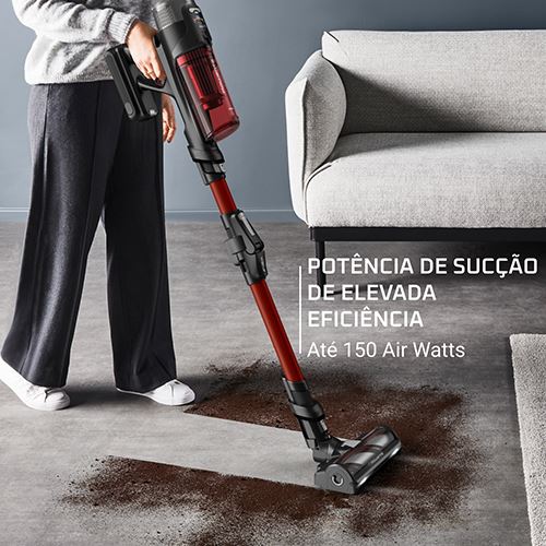 Aspirador Vertical Rowenta RH9A73W0 X-Force Flex 13.60 Animal Care | 25.9 V | 150 AW | 60 Min | Vermelho - Image 3