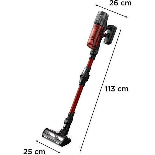 Aspirador Vertical Rowenta RH9A73W0 X-Force Flex 13.60 Animal Care | 25.9 V | 150 AW | 60 Min | Vermelho - Image 8