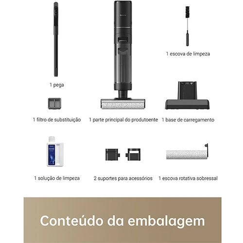Aspirador Vertical Seco e Húmido Dreame H12 PRO - Preto - Image 7