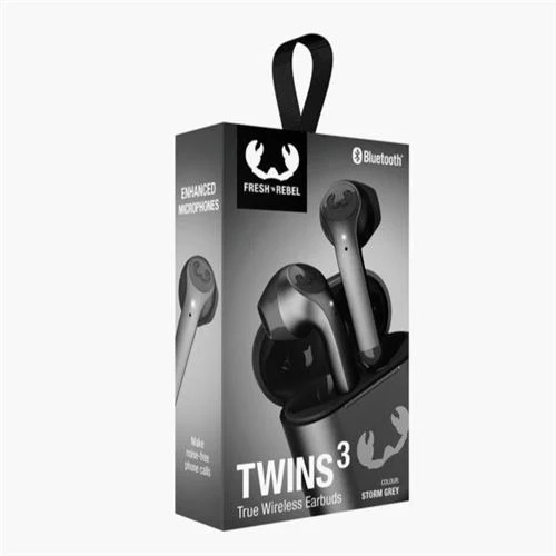 Auriculares Bluetooth Fresh 'n Rebel Twins 3 True Wireless Cinzento - Image 4