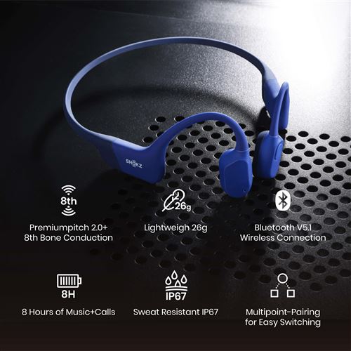 Auriculares Desportivos Bluetooth Shokz Open Run Mini - Azul - Image 2