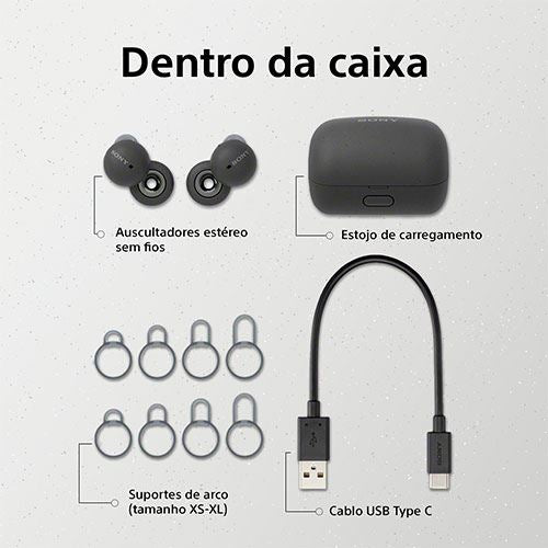 Auriculares True Wireless Bluetooth Sony Linkbuds WF-L900 - Cinzento - Image 8