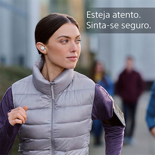 Auriculares True Wireless Bluetooth Sony Linkbuds WF-L900 - Branco - Image 5