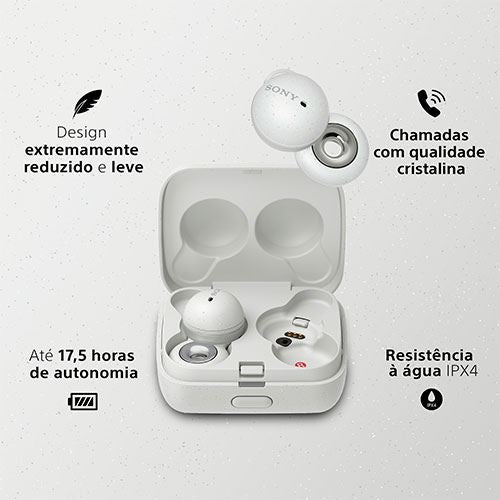 Auriculares True Wireless Bluetooth Sony Linkbuds WF-L900 - Branco - Image 7